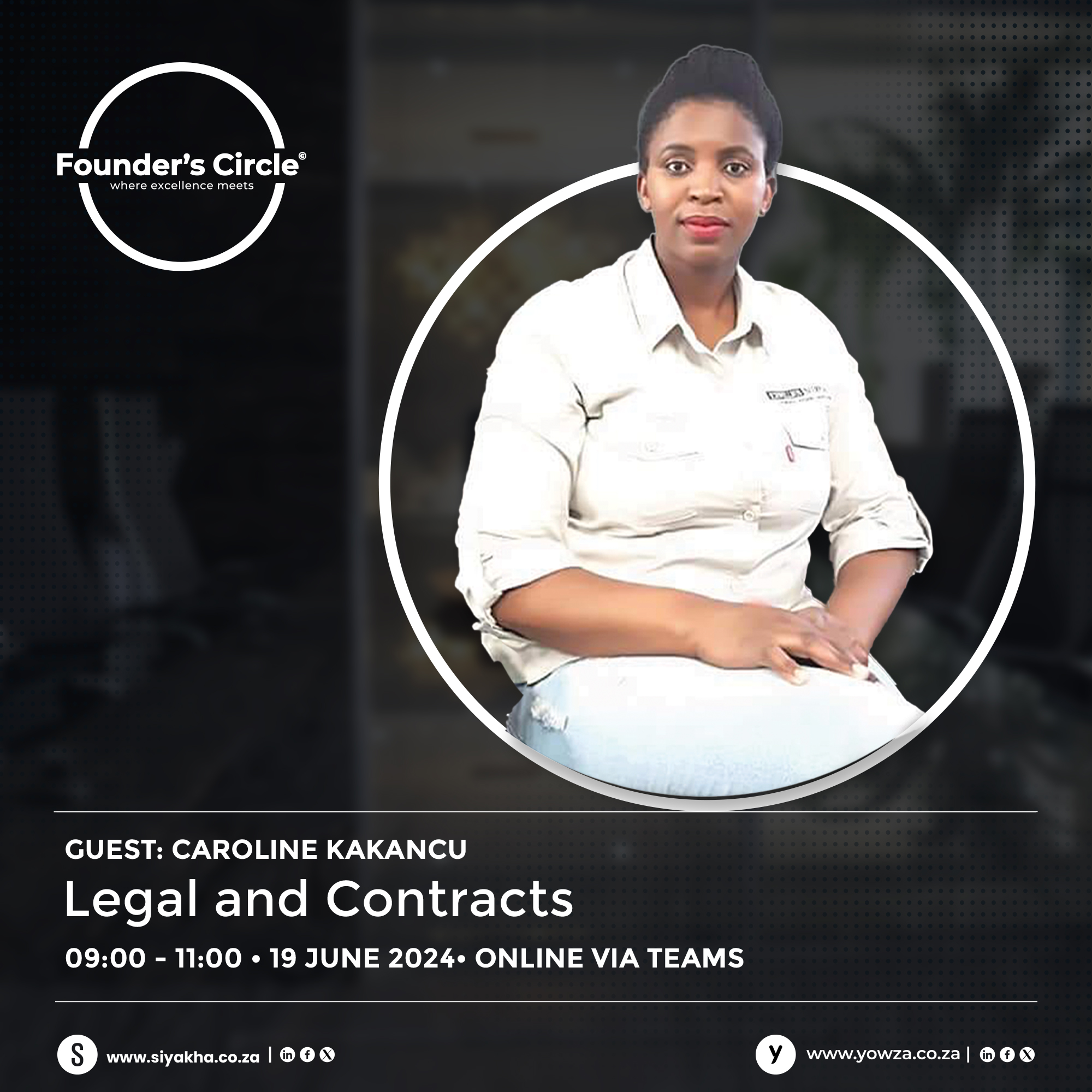 Legal and contracts with Caroline Kakancu