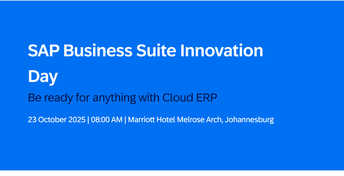 SAP Business Suite Innovation Day